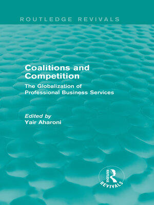 cover image of Coalitions and Competition (Routledge Revivals)
